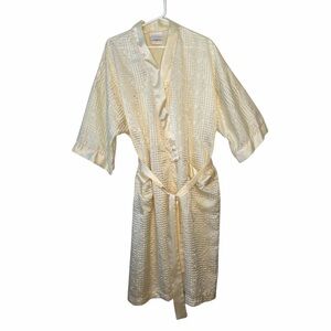 Vintage Collection by Conrad Women’s Seersucker Yellow Robe Medium